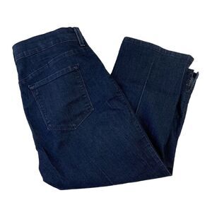 NYDJ Lift & Tuck Rhinestone Stretch Denim Capri -‎ Women’s 6
